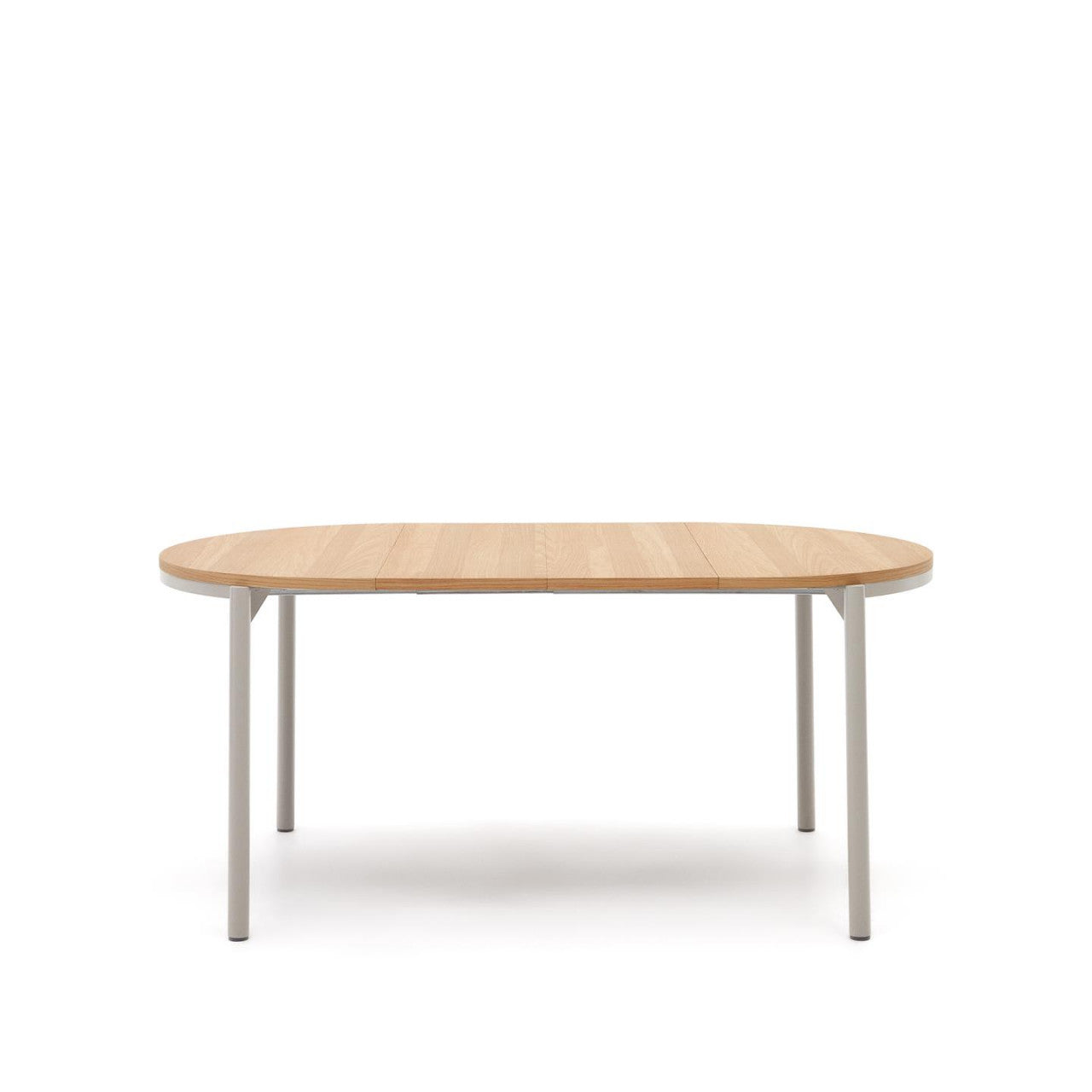 Masa dining exterior extensibila maro/gri din lemn 90(170) cm Montuiri Kave Home