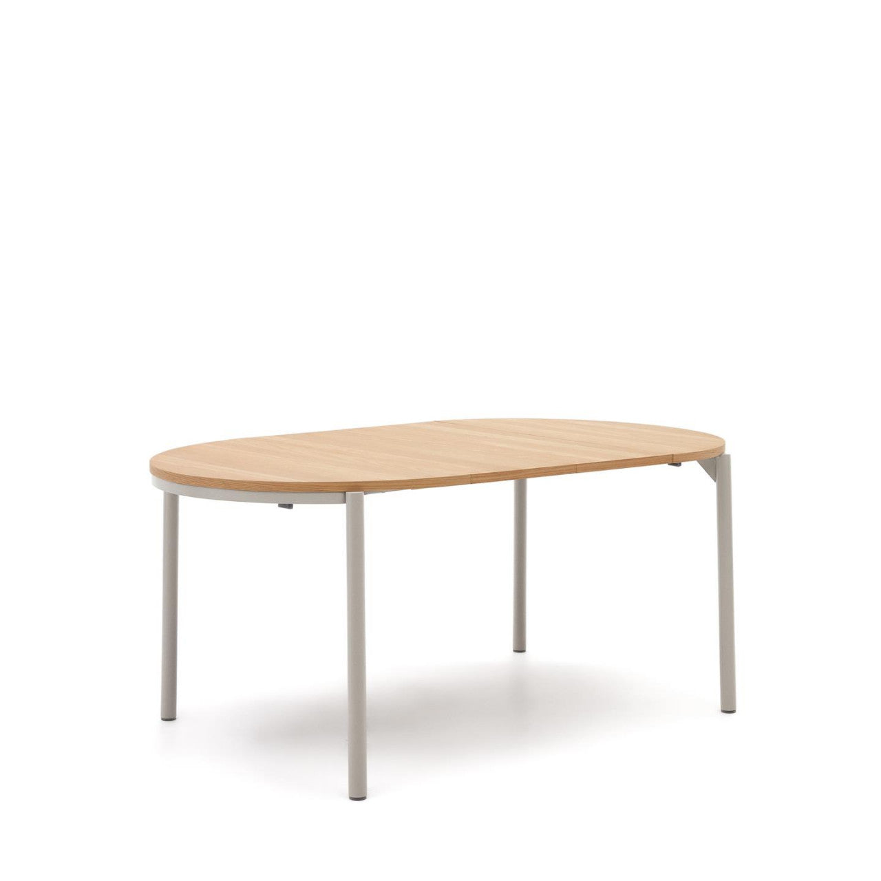 Masa dining exterior extensibila maro/gri din lemn 90(170) cm Montuiri Kave Home