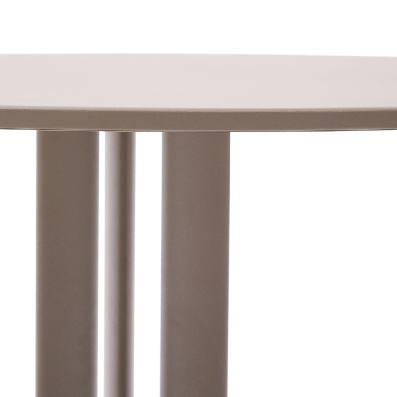 Masa dining exterior grej din otel 80 cm Sedalis Kave Home