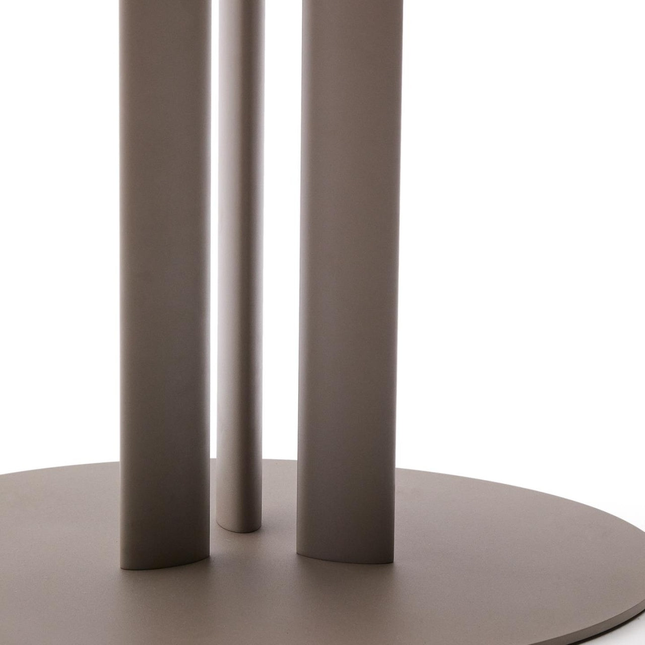 Masa dining exterior grej din otel 80 cm Sedalis Kave Home