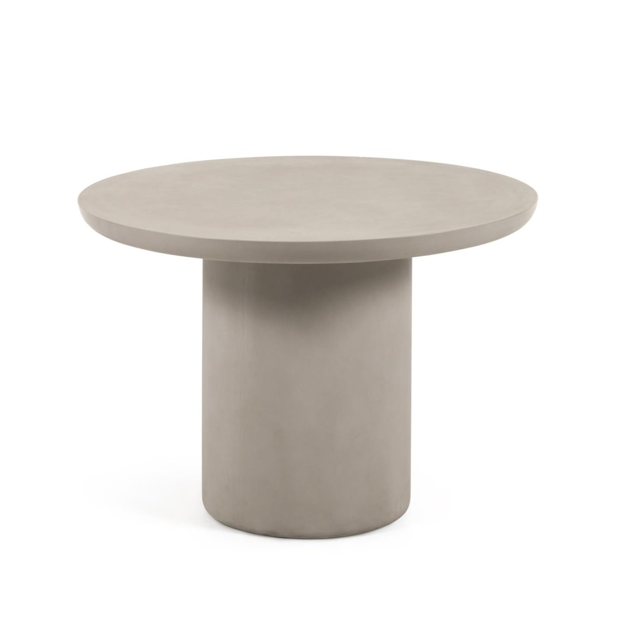 Masa dining exterior gri din ciment 110 cm Taimi Kave Home