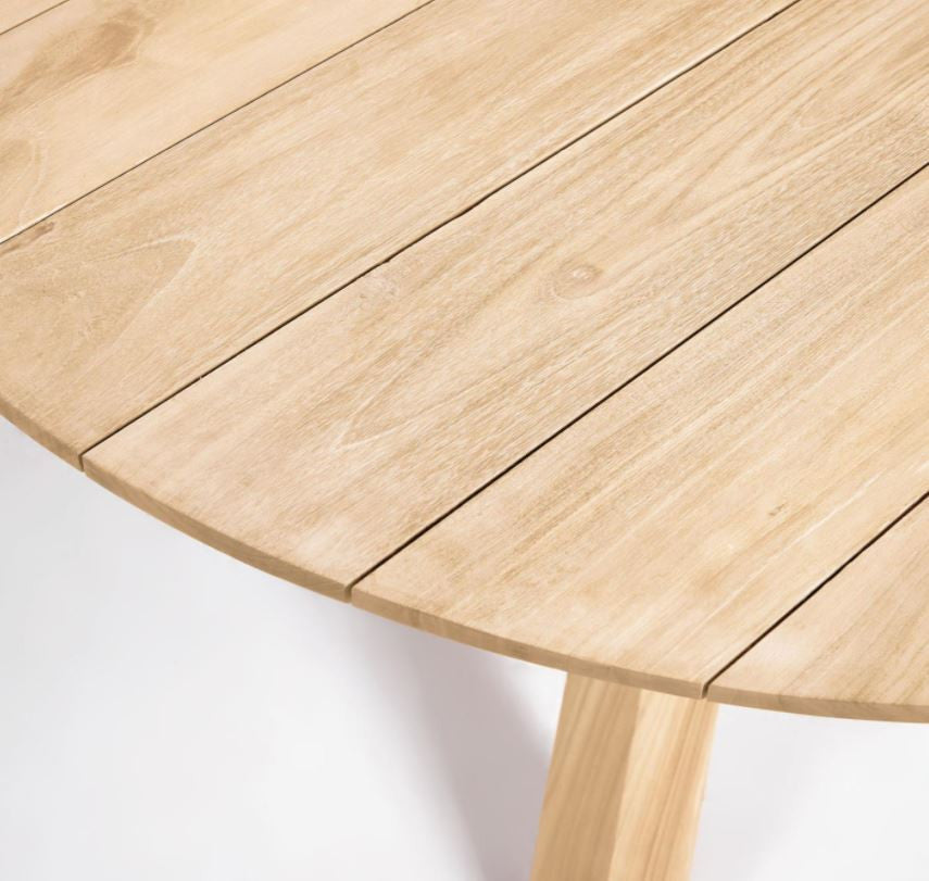 Masa dining exterior maro din lemn 150 cm Teresinha Kave Home