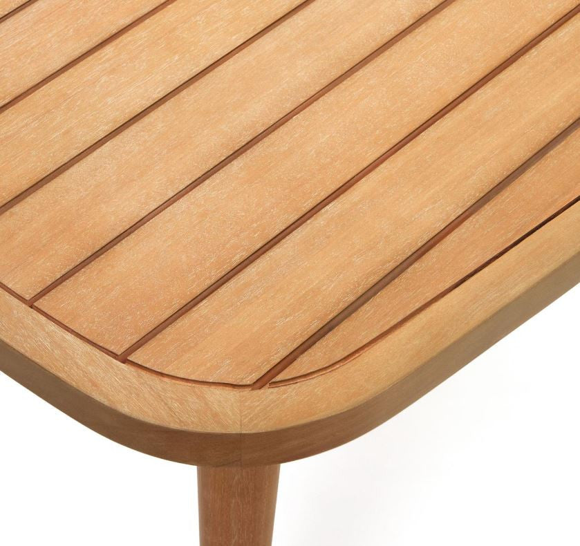 Masa dining exterior maro din lemn 90x170 cm Maset Kave Home
