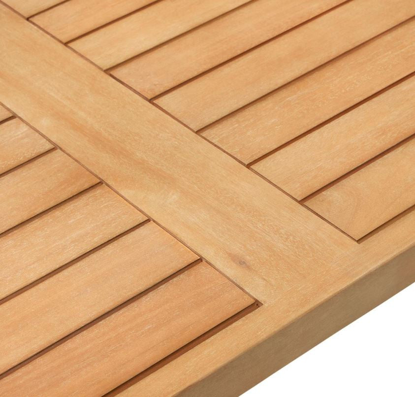 Masa dining exterior maro din lemn 90x170 cm Maset Kave Home