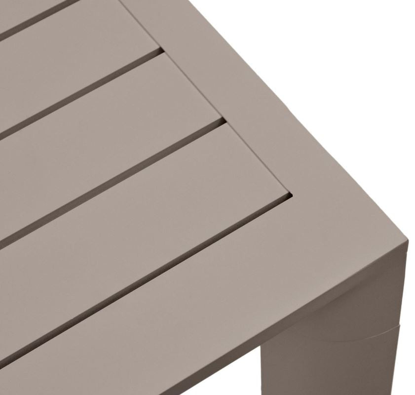 Masa dining exterior maro din metal 90x180 cm Culip Kave Home