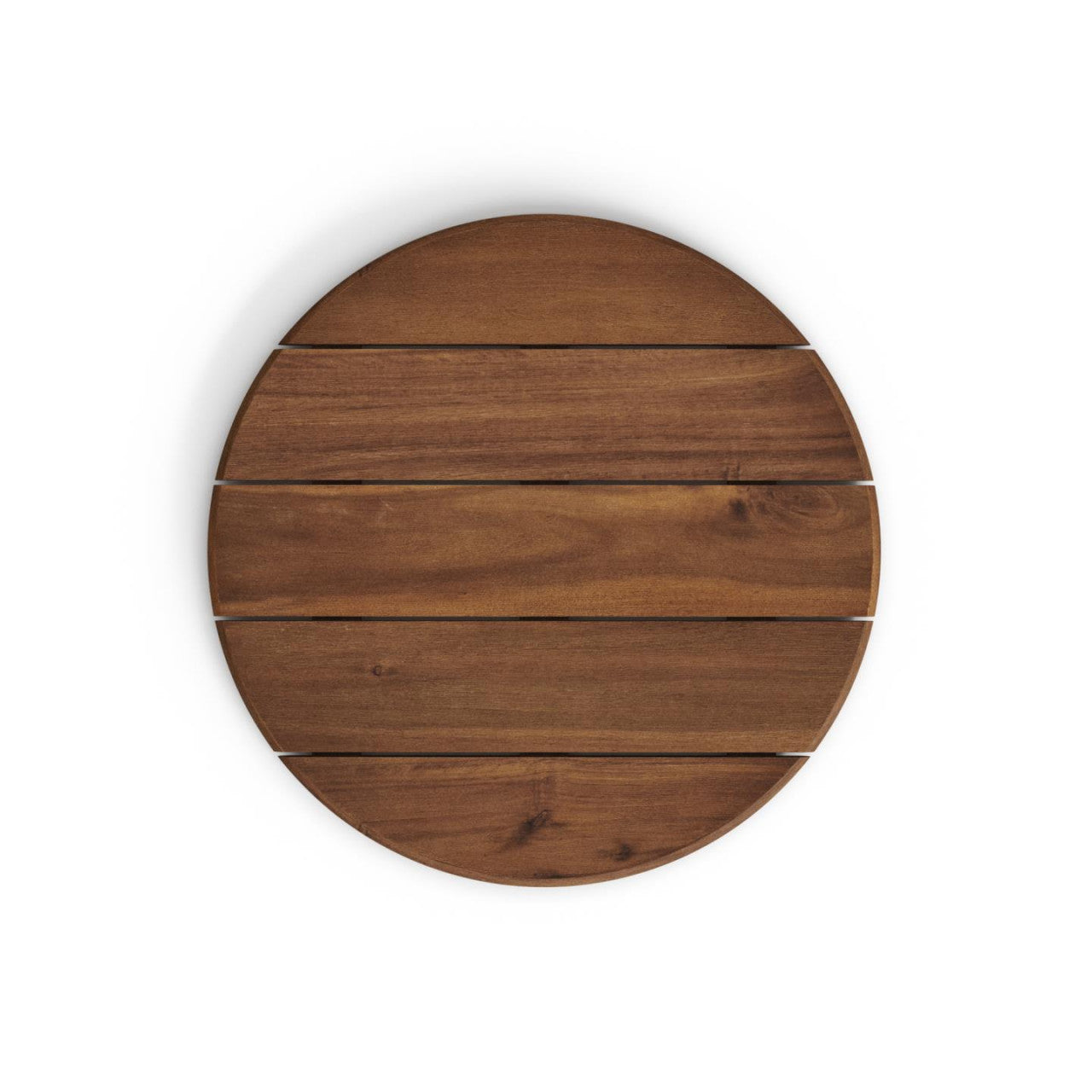 Masa dining exterior maro/neagra din lemn 70 cm Saura Kave Home