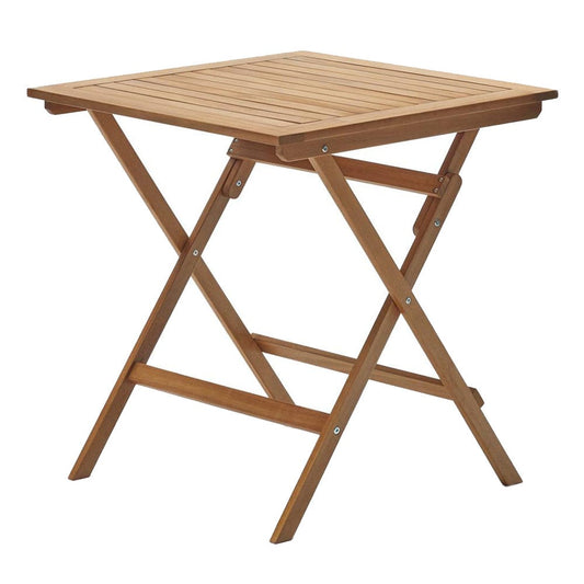 Masa dining exterior pliabila maro din lemn 70x70 cm Sadirar Kave Home