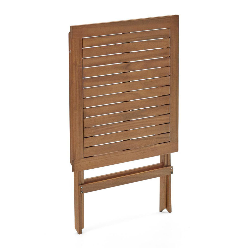 Masa dining exterior pliabila maro din lemn 70x70 cm Sadirar Kave Home
