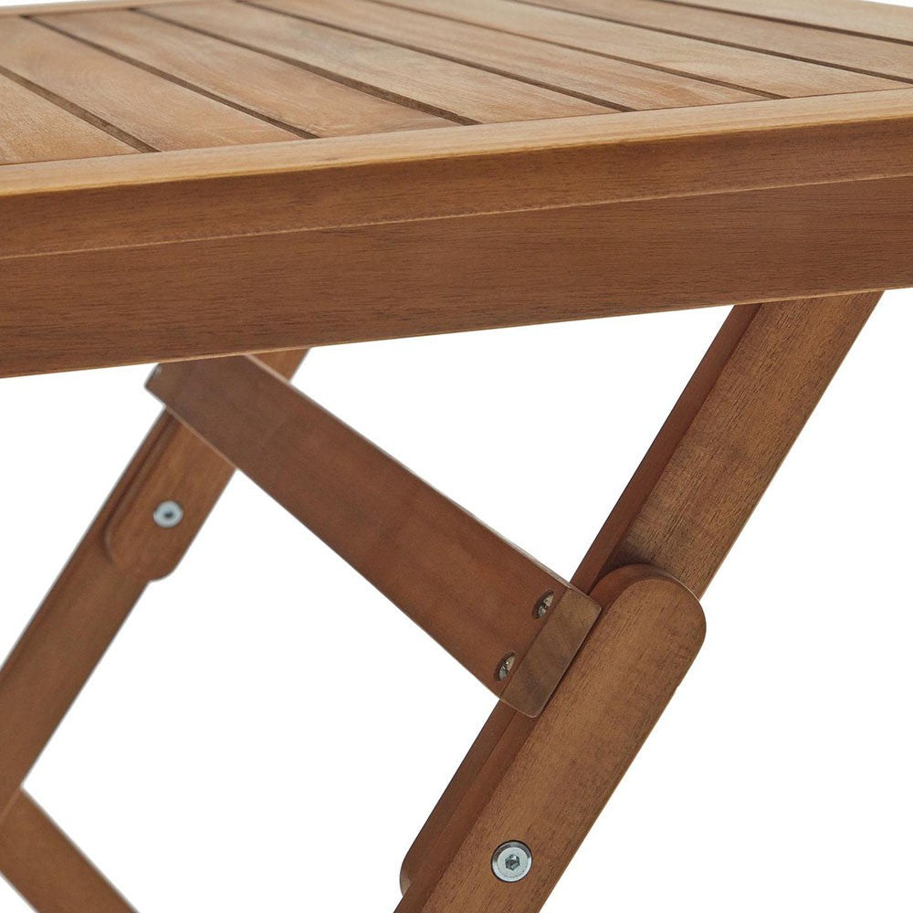 Masa dining exterior pliabila maro din lemn 70x70 cm Sadirar Kave Home