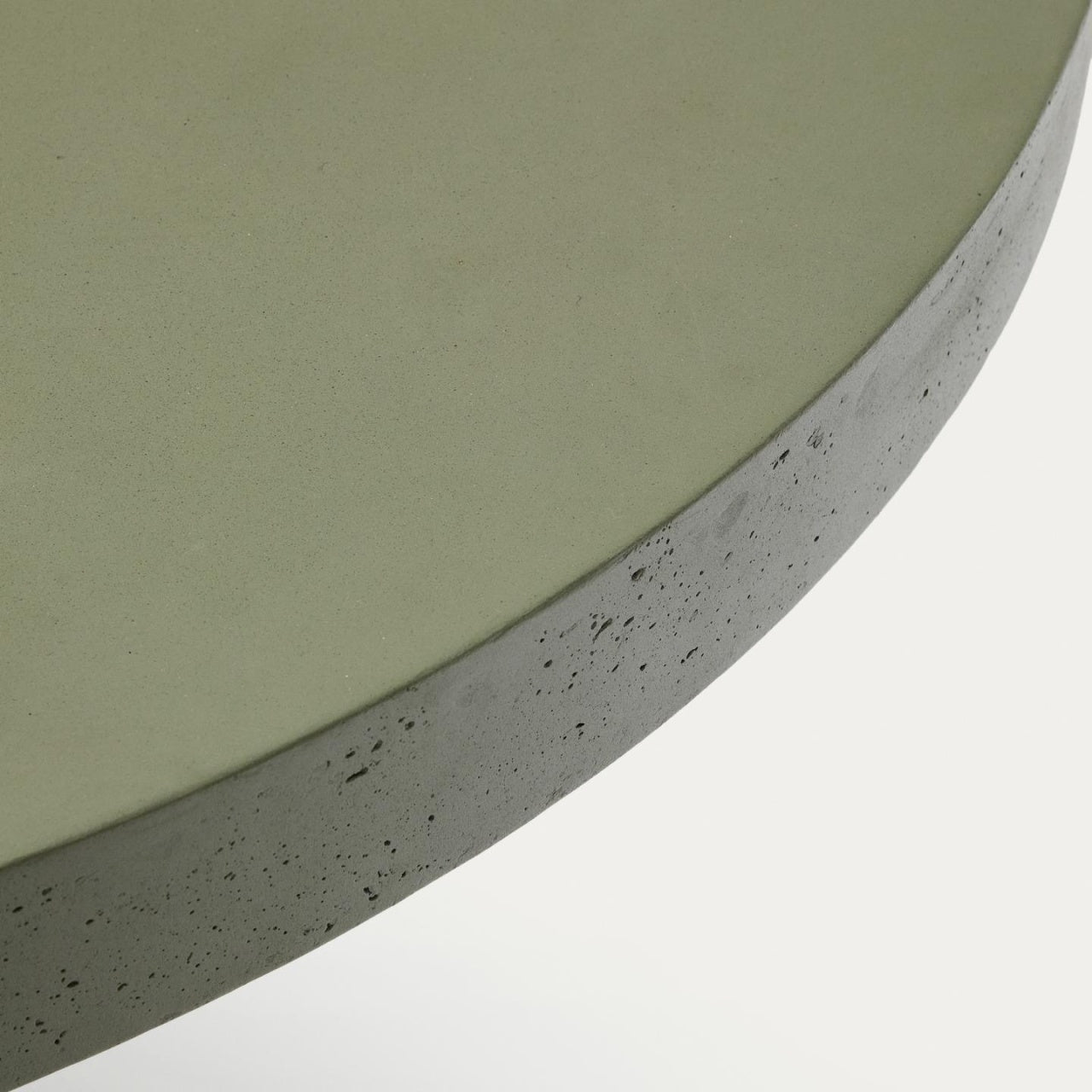 Masa dining exterior verde din ciment 120 cm Aiguablava Kave Home