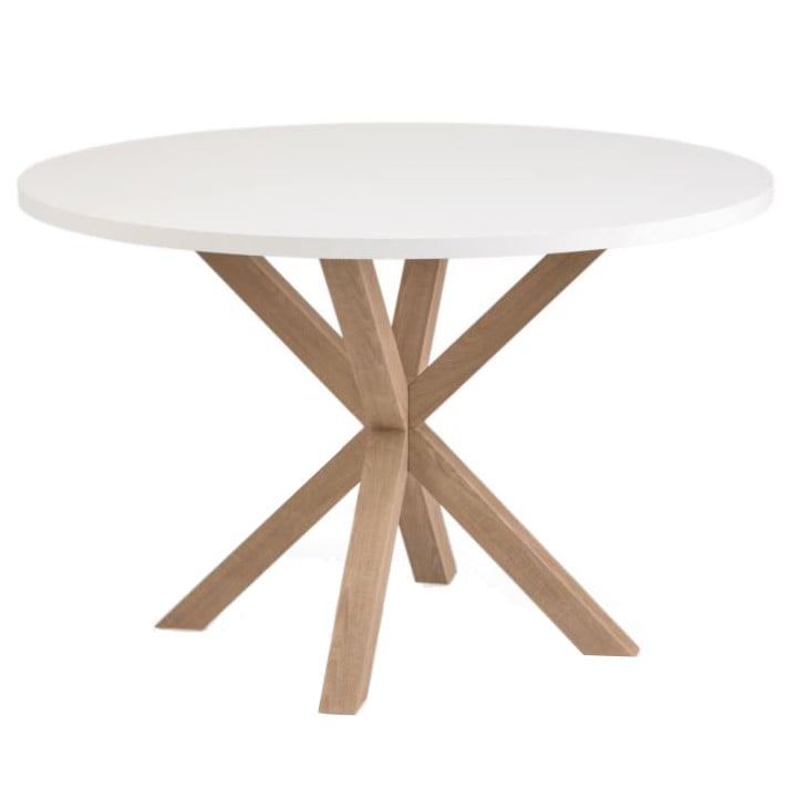 Masa dining maro/alba din metal 119 cm Argo Kave Home