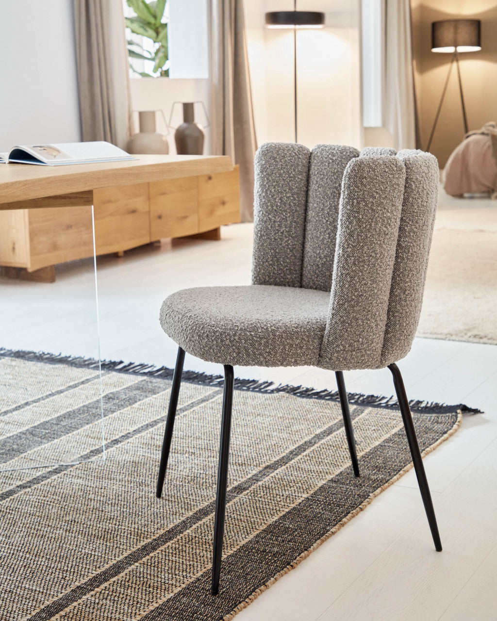 Masa dining maro din lemn 100x180 cm Lotty Kave Home