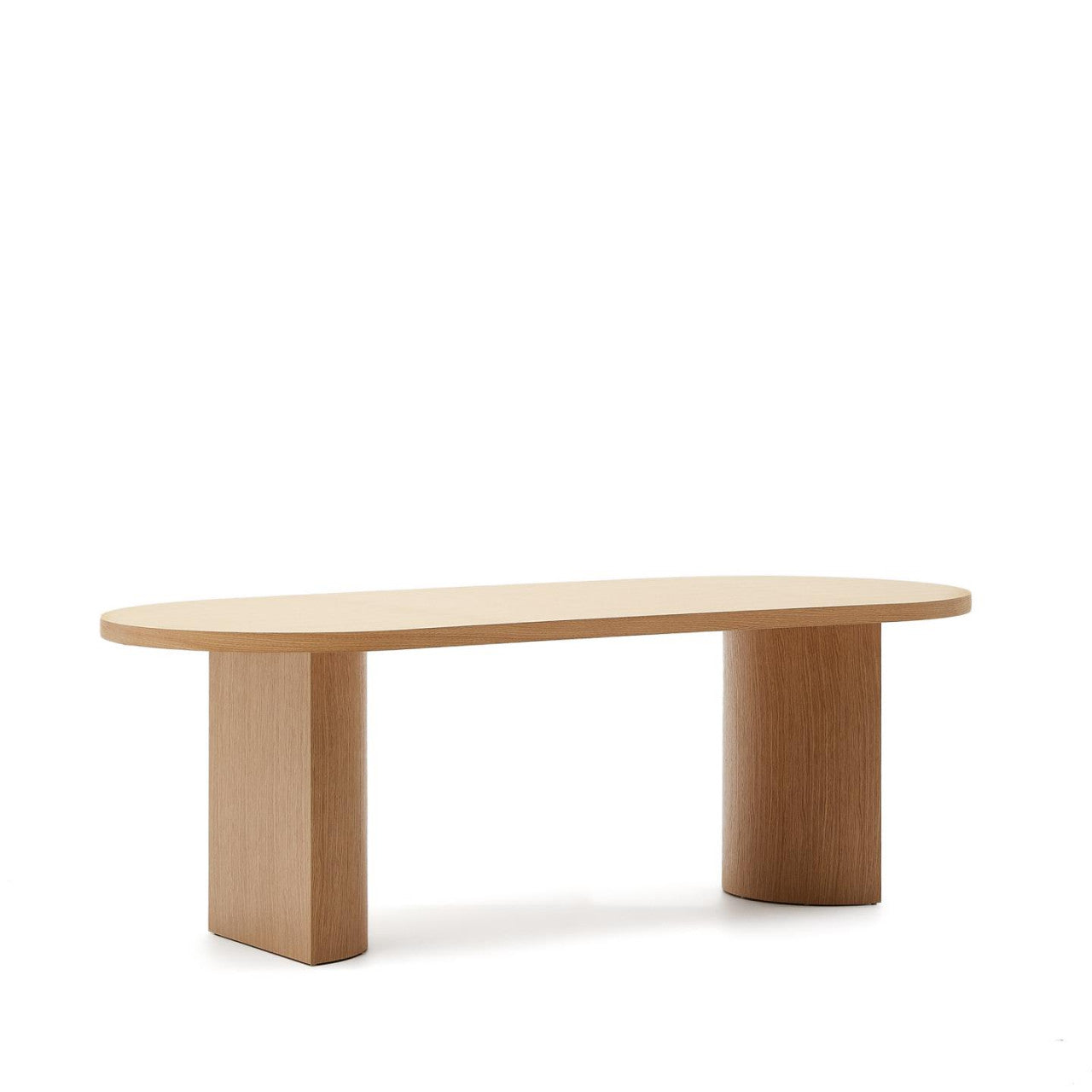 Masa dining maro din lemn 100x200 cm Nealy Kave Home
