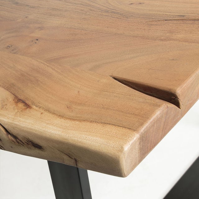 Masa dining maro din lemn 100x220 cm Alaia Kave Home