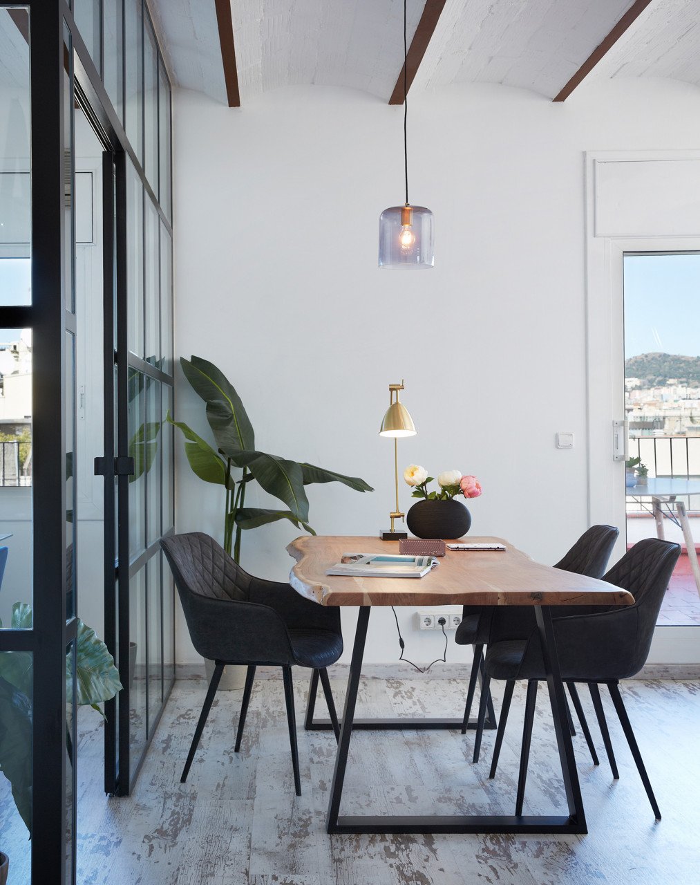 Masa dining maro din lemn 100x220 cm Alaia Kave Home