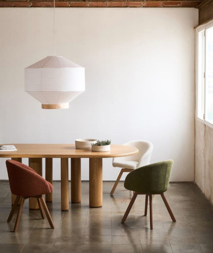 Masa dining maro din lemn 105x220 cm Mailen Kave Home