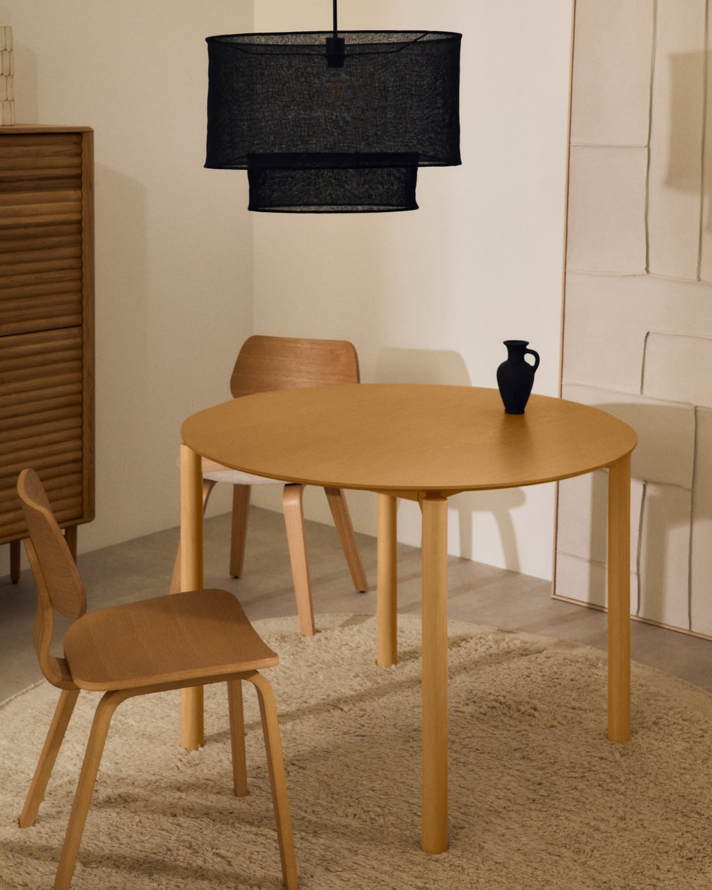 Masa dining maro din lemn 110 cm Indara Kave Home