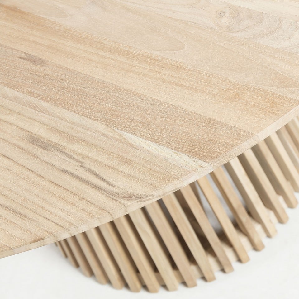 Masa dining maro din lemn 120 cm Jeanette Kave Home