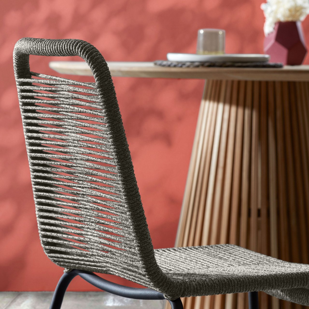Masa dining maro din lemn 120 cm Jeanette Kave Home