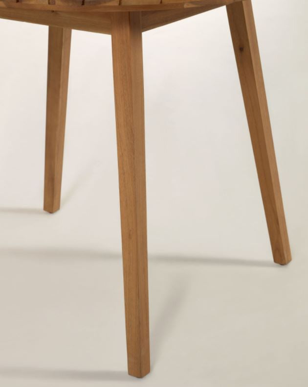 Masa dining maro din lemn 90 cm Vilma Kave Home