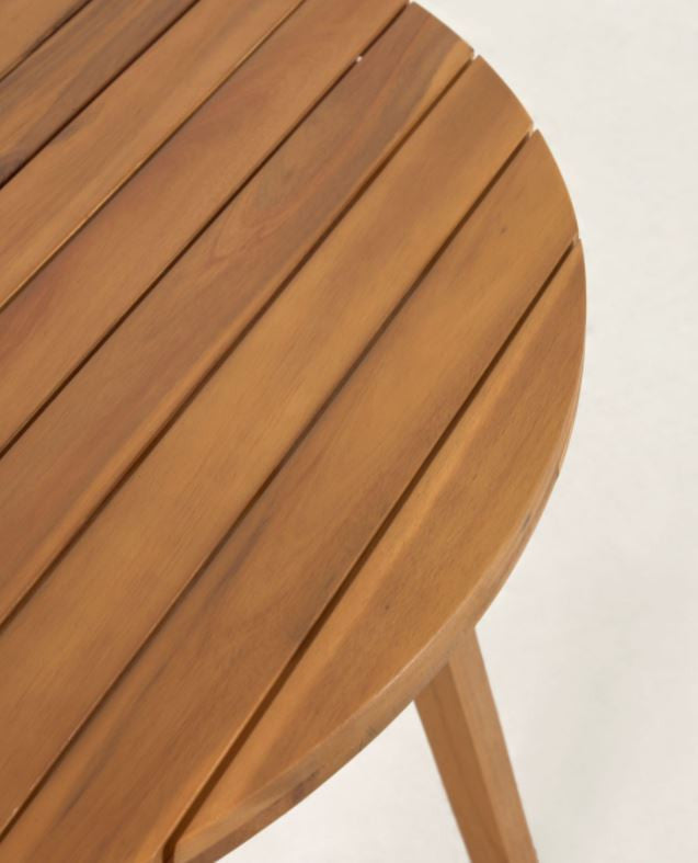 Masa dining maro din lemn 90 cm Vilma Kave Home
