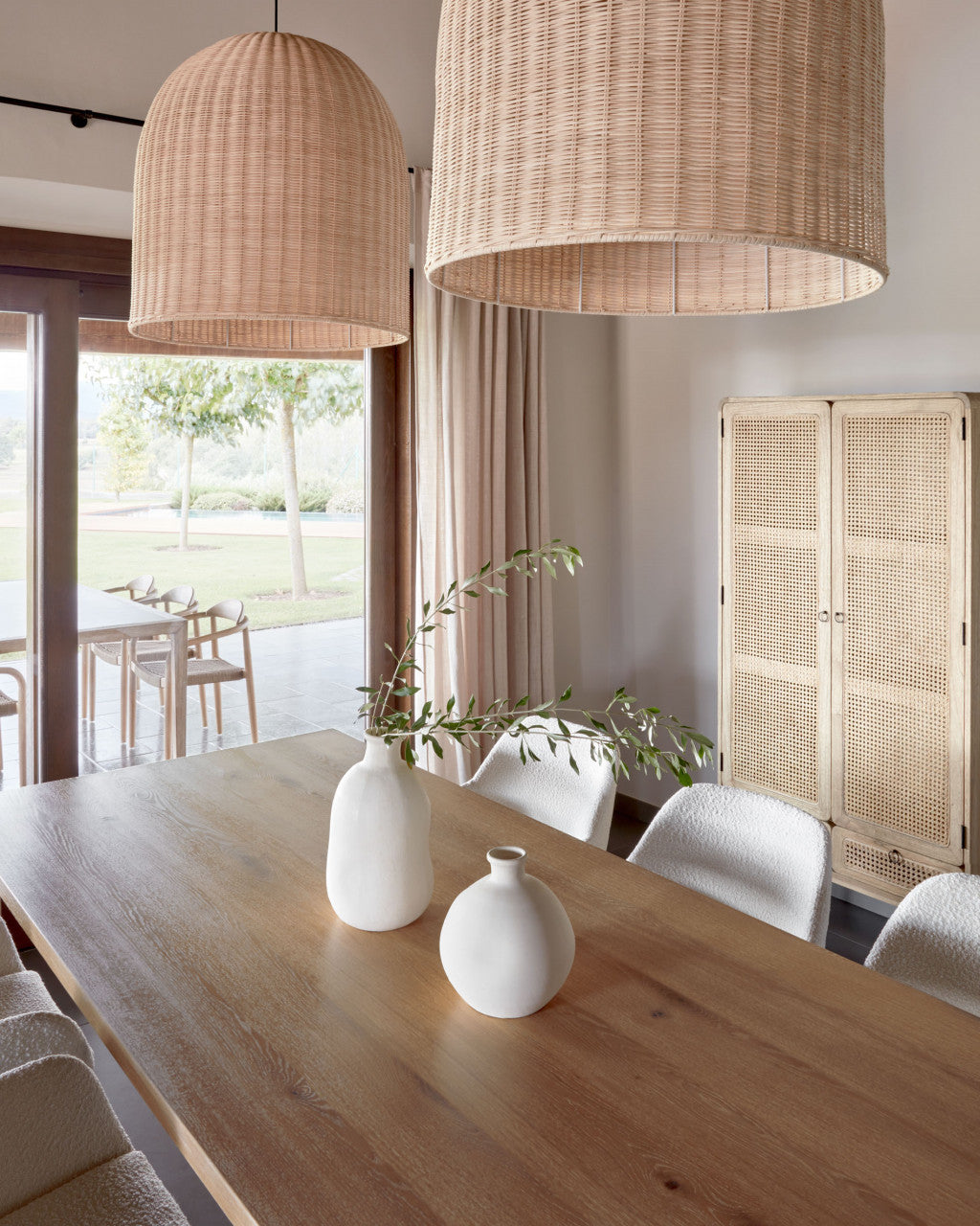 Masa dining maro din lemn 90x160 cm Deyarina Kave Home