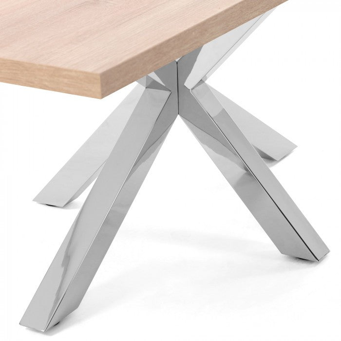 Masa dining maro din metal 100x160 cm Argo Kave Home