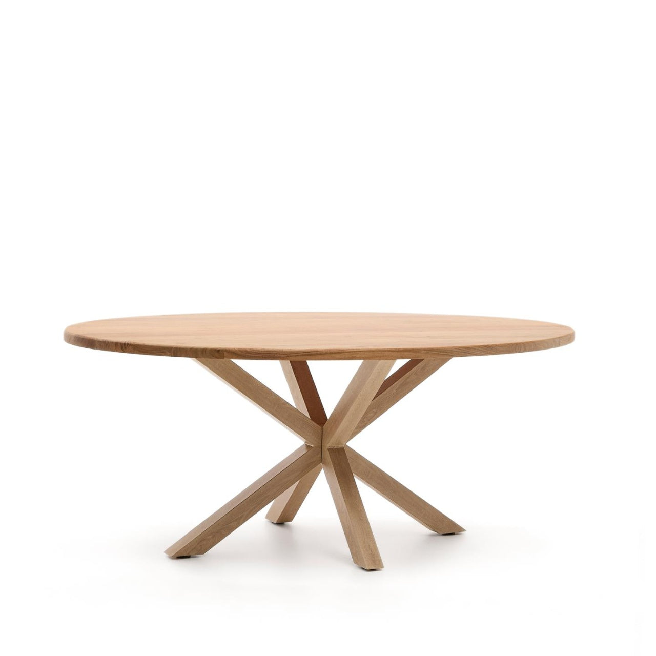 Masa dining maro din metal 100x200 cm Argo Oval Kave Home