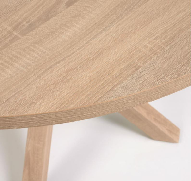 Masa dining maro din metal 119 cm Argo Kave Home