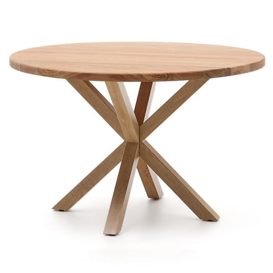 Masa dining maro din metal 120 cm Argo Kave Home