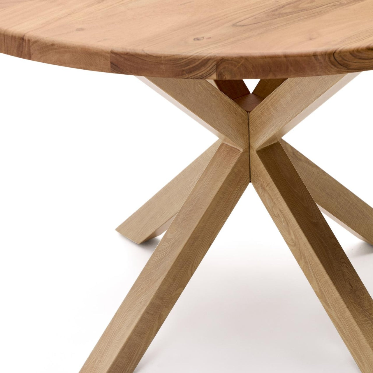 Masa dining maro din metal 120 cm Argo Kave Home
