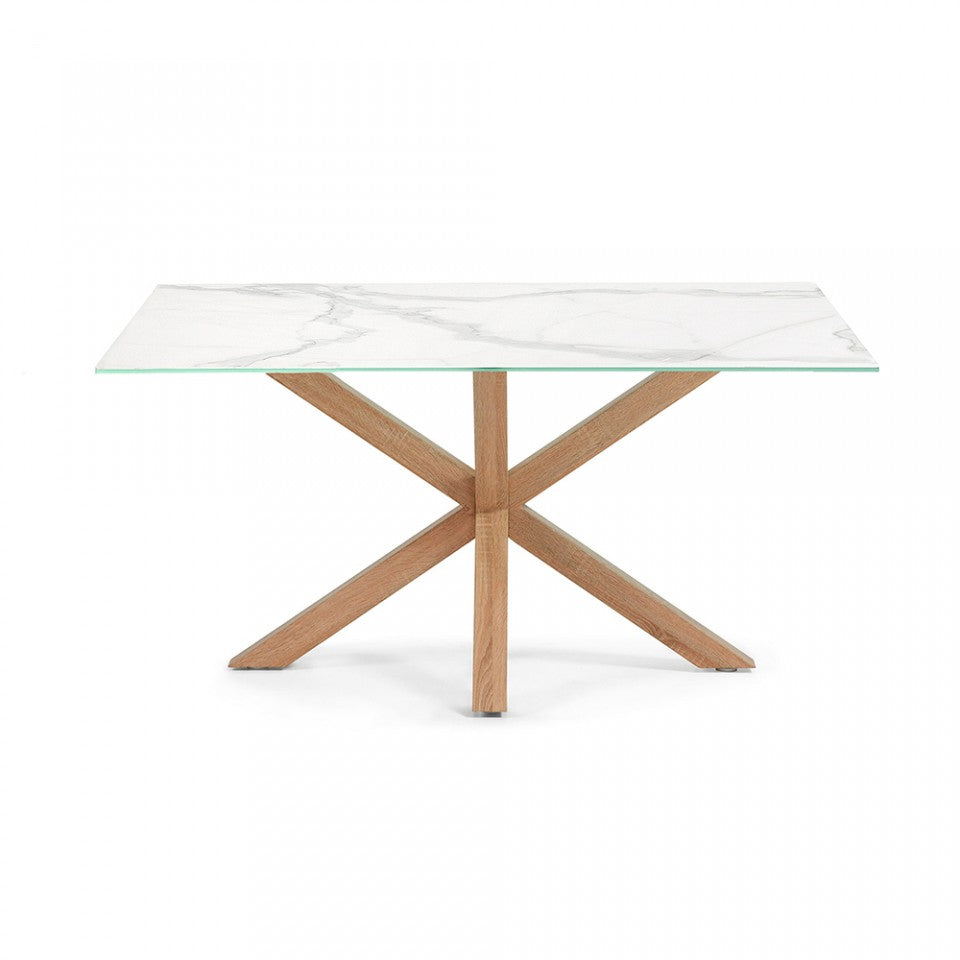 Masa dining maro din metal 90x160 cm Argo Kave Home