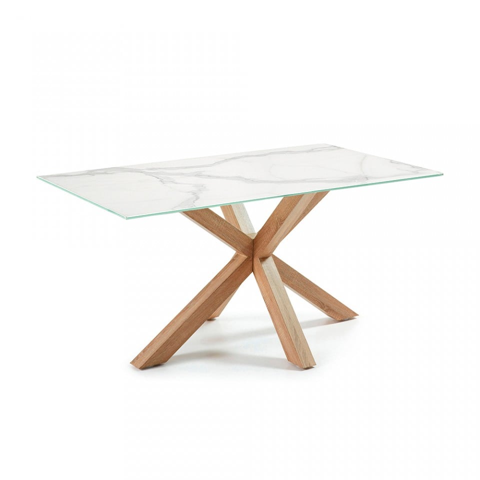 Masa dining maro din metal 90x160 cm Argo Kave Home