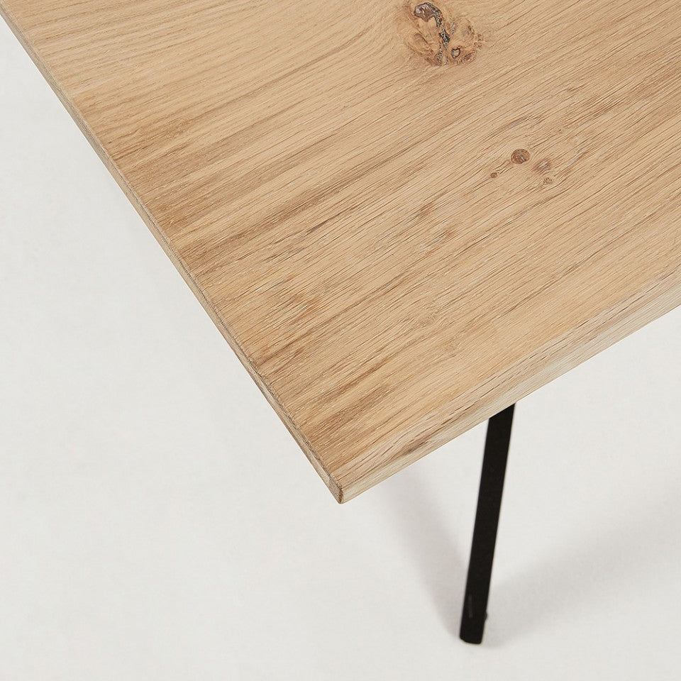 Masa dining maro din metal 90x160 cm Bleached Amethyst Kave Home
