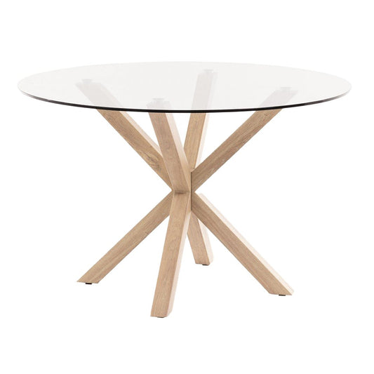 Masa dining maro din sticla 119 cm Argo Kave Home