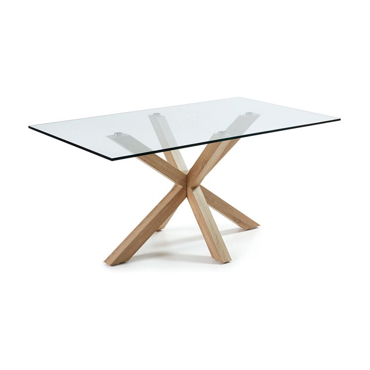 Masa dining maro din sticla 90x160 cm Argo Kave Home