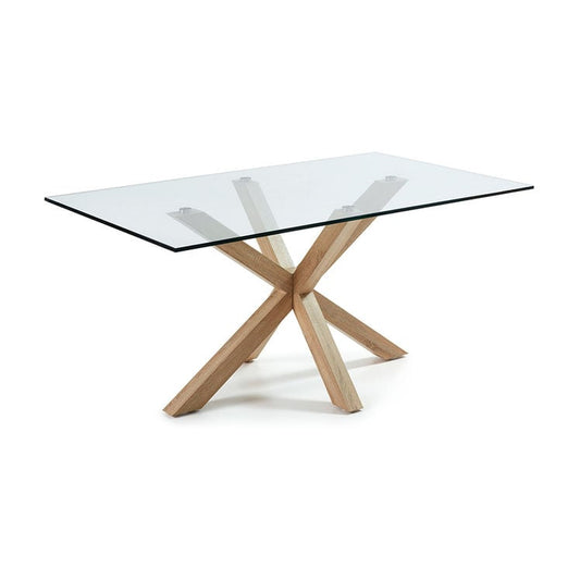 Masa dining maro din sticla 90x160 cm Argo Kave Home