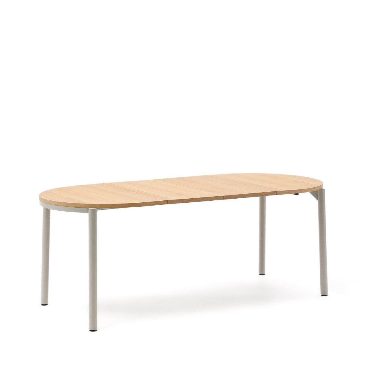 Masa dining maro/gri din lemn 90x120(200) cm Montuiri Kave Home