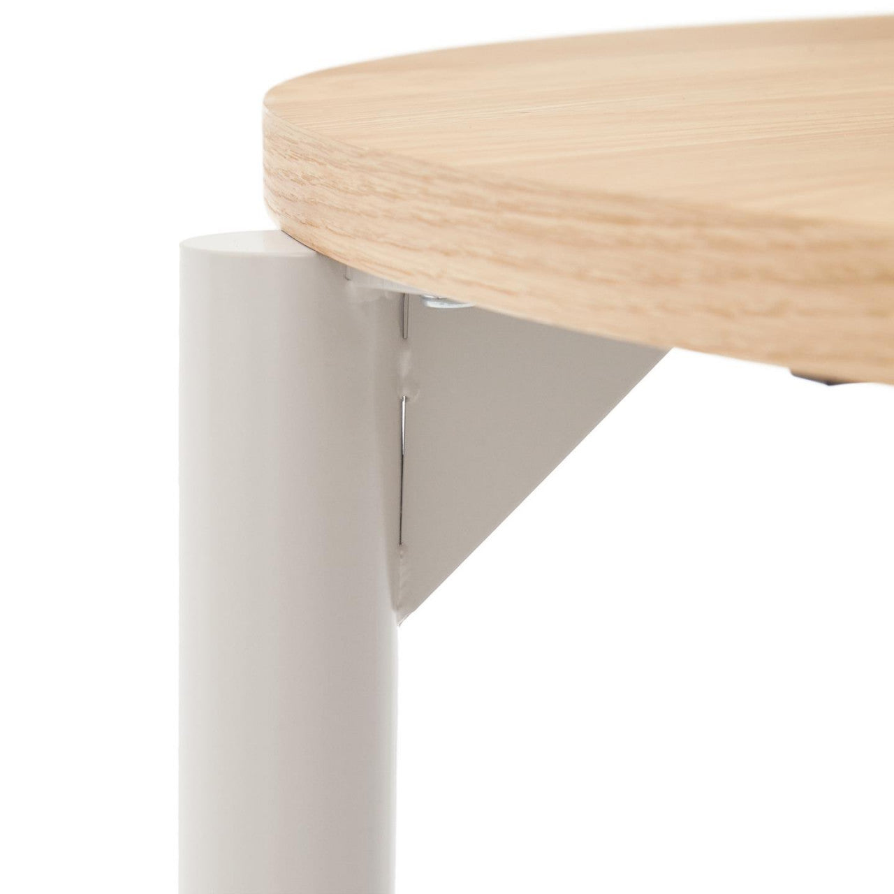 Masa dining maro/gri din lemn 90x120(200) cm Montuiri Kave Home
