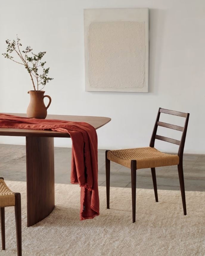 Masa dining maro inchis 100x240 cm Litto Kave Home