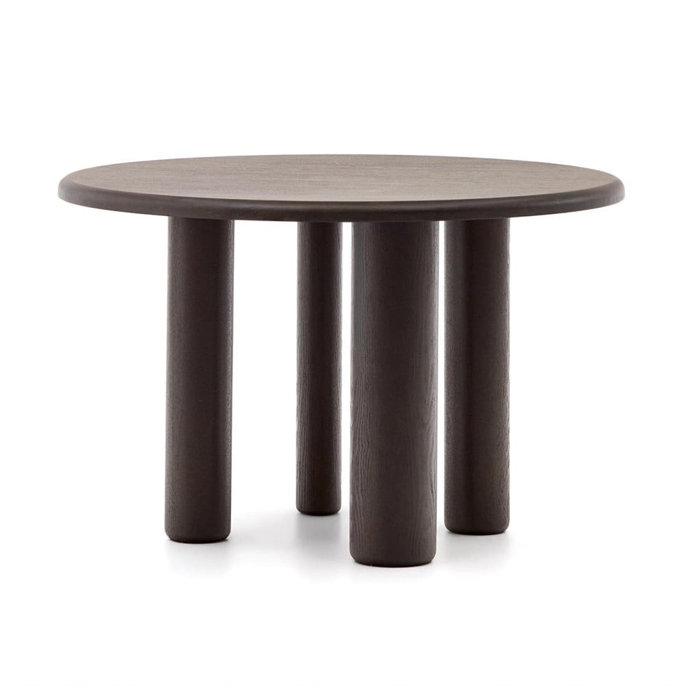 Masa dining maro inchis din lemn 120 cm Mailen Kave Home
