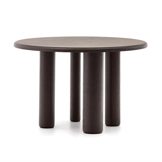 Masa dining maro inchis din lemn 120 cm Mailen Kave Home