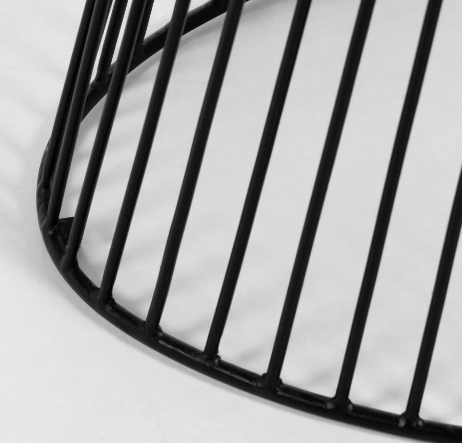 Masa dining maro/neagra din lemn si metal 110x200 cm Leska Kave Home