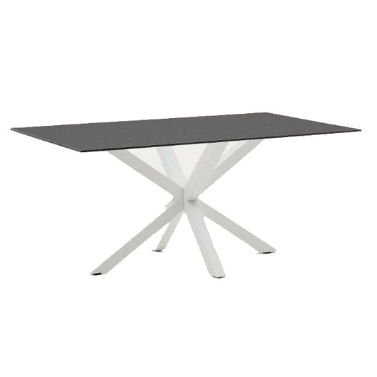 Masa dining neagra/alba din metal 90x160 cm Argo Kave Home