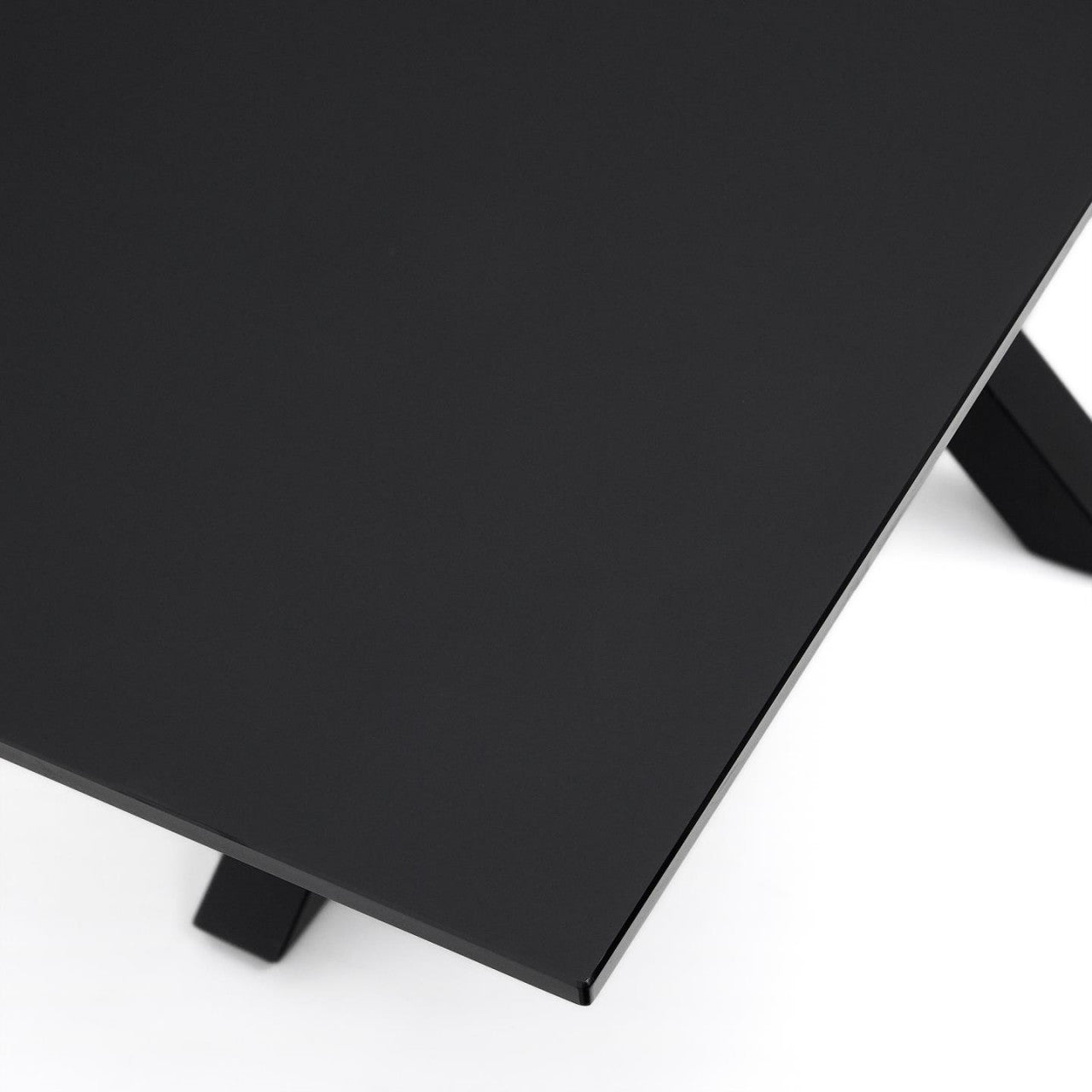 Masa dining neagra din metal 100x200 cm Argo Kave Home