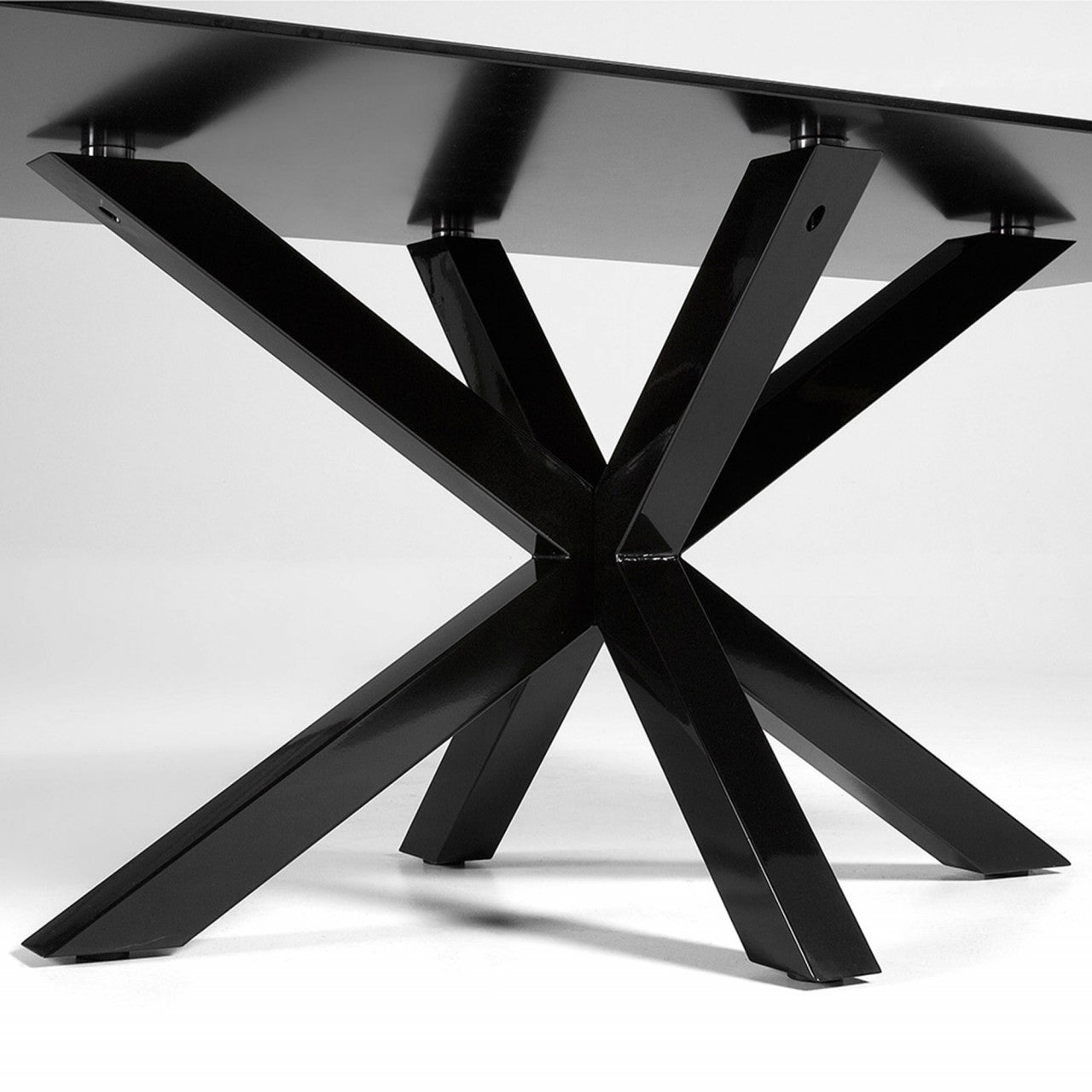Masa dining neagra din metal 100x200 cm Argo Kave Home