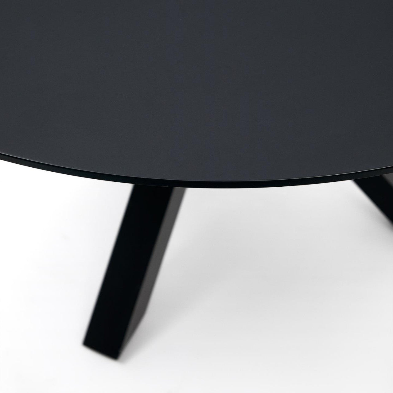 Masa dining neagra din metal 120 cm Argo Kave Home