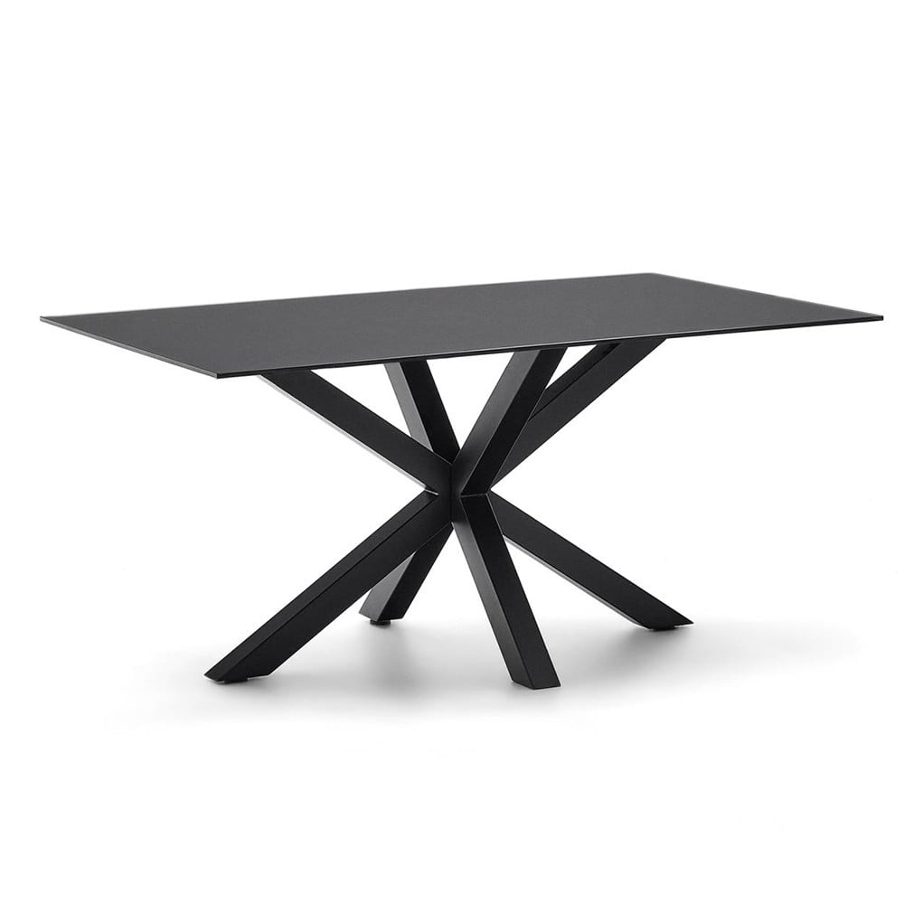 Masa dining neagra din metal 160x90 cm Argo Kave Home