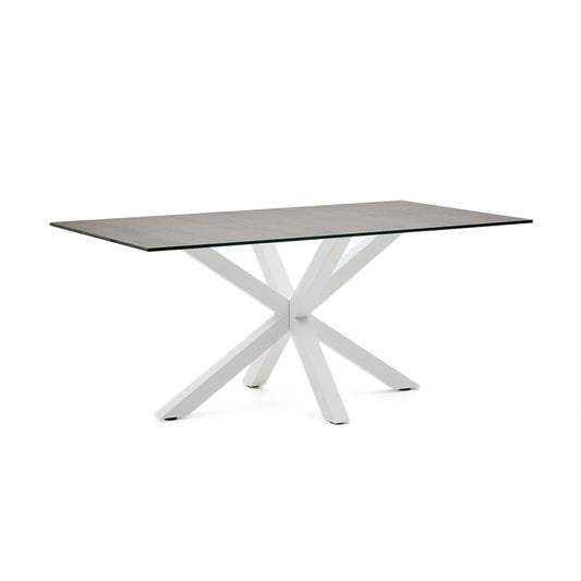 Masa dining neagra/maro din metal 90x160 cm Argo Kave Home