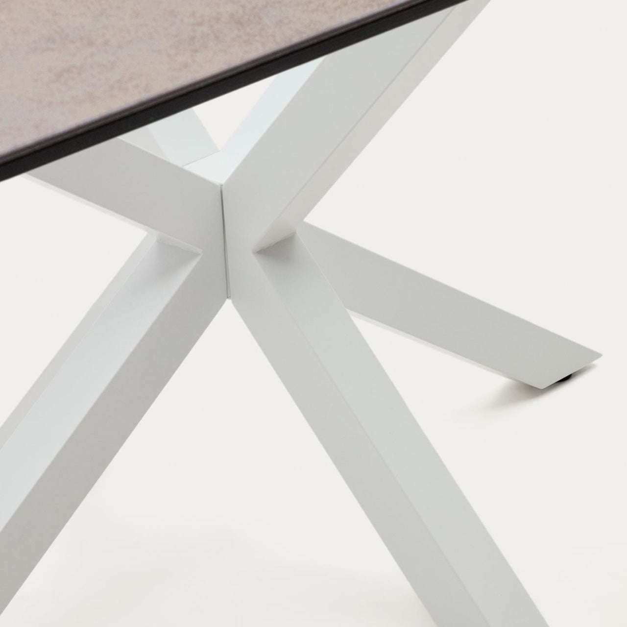 Masa dining neagra/maro din metal 90x160 cm Argo Kave Home